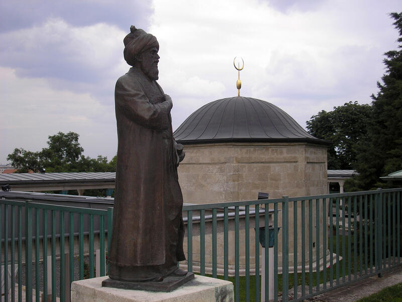 A historic Turkish-era tomb with a peaceful garden, panoramic views, and deep cultural ambiance.